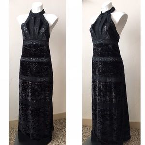 FREE PEOPLE Intimately Velvet & Lace Maxi Dress